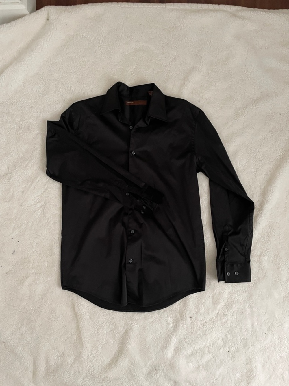 Perry Ellis Black Long-Sleeve Dress Shirt